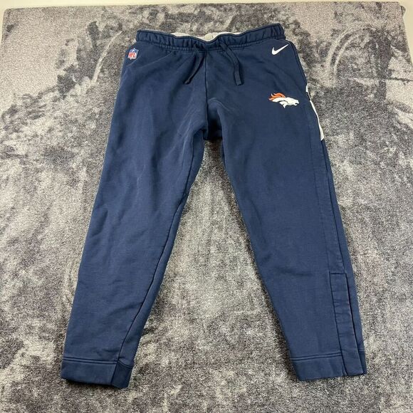 Nike NFL Denver Broncos On Field Sweatpants Team Issued Men's XXL Navy Blue - Picture 1 of 10